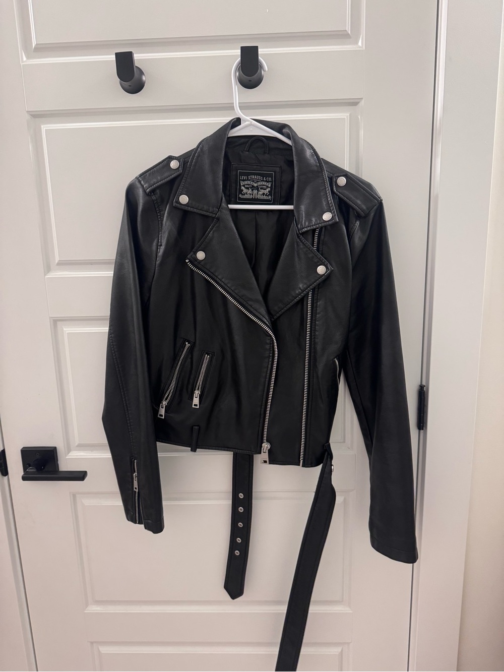Levi's Women's Black Leather Moto Jacket